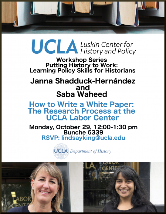 Luskin Workshop Oct 29 Flyer